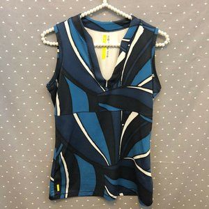 Lole Workout Tank Top Small Sleeveless Stretch Blu